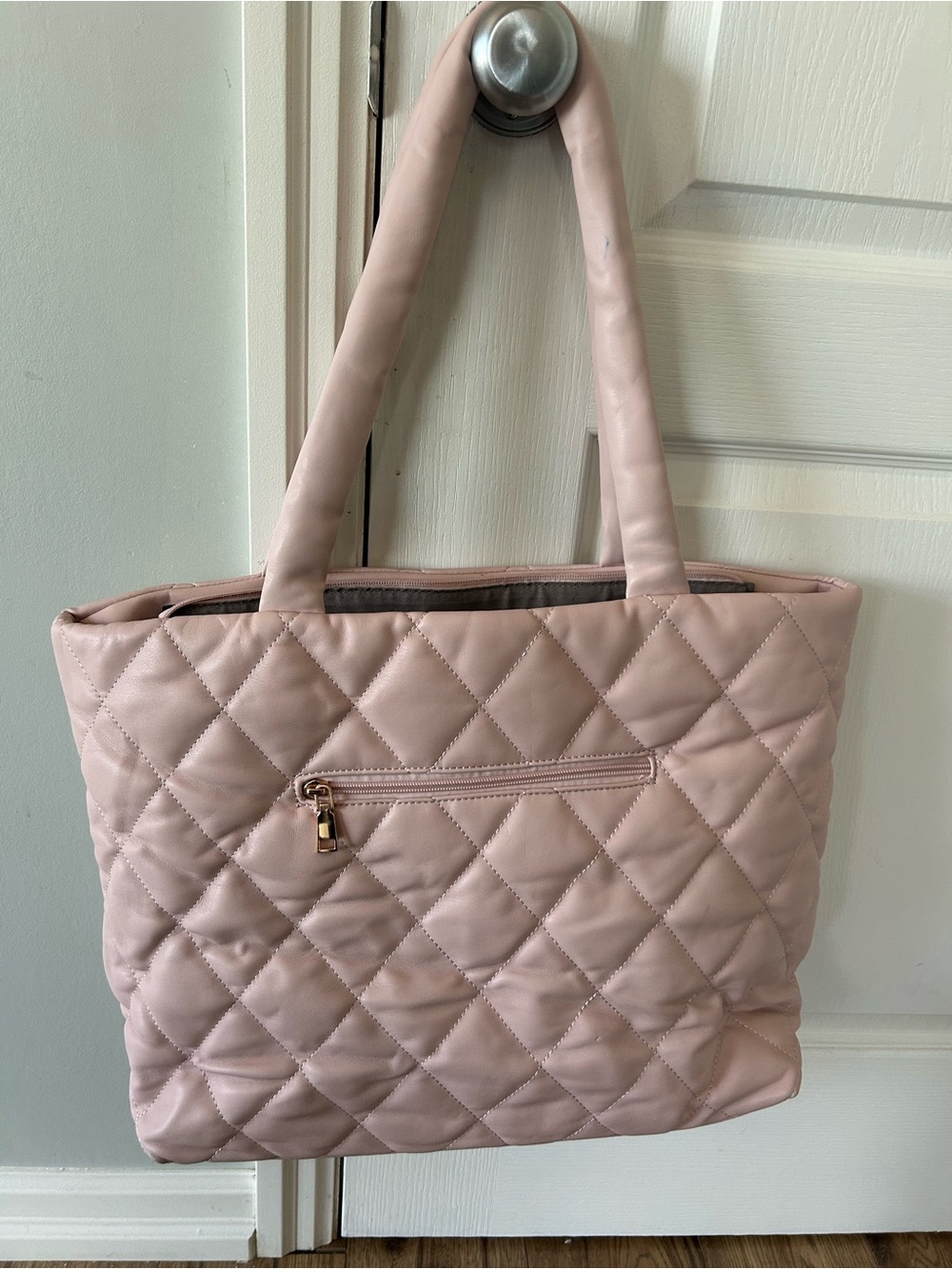 Poppy & Peonies Quilted Light Pink laptop toe bag - Picture 2 of 9
